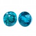 Round Genuine Blue Zircon Single Stone(s)